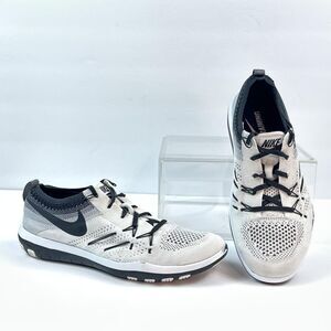 Nike Free TR Focus Flyknit Shoes Womens 7 Running Sneakers White Black Walking